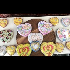 Brighton Tins - LOT of 7 lg & 9 sm craft storage